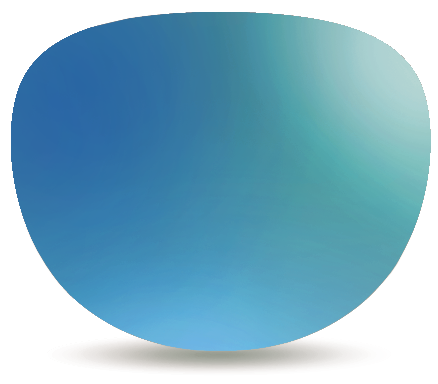 Ray-Bay Sun Prescription Lenses-Progressive-No Anti-Reflective Treatment-Mirror