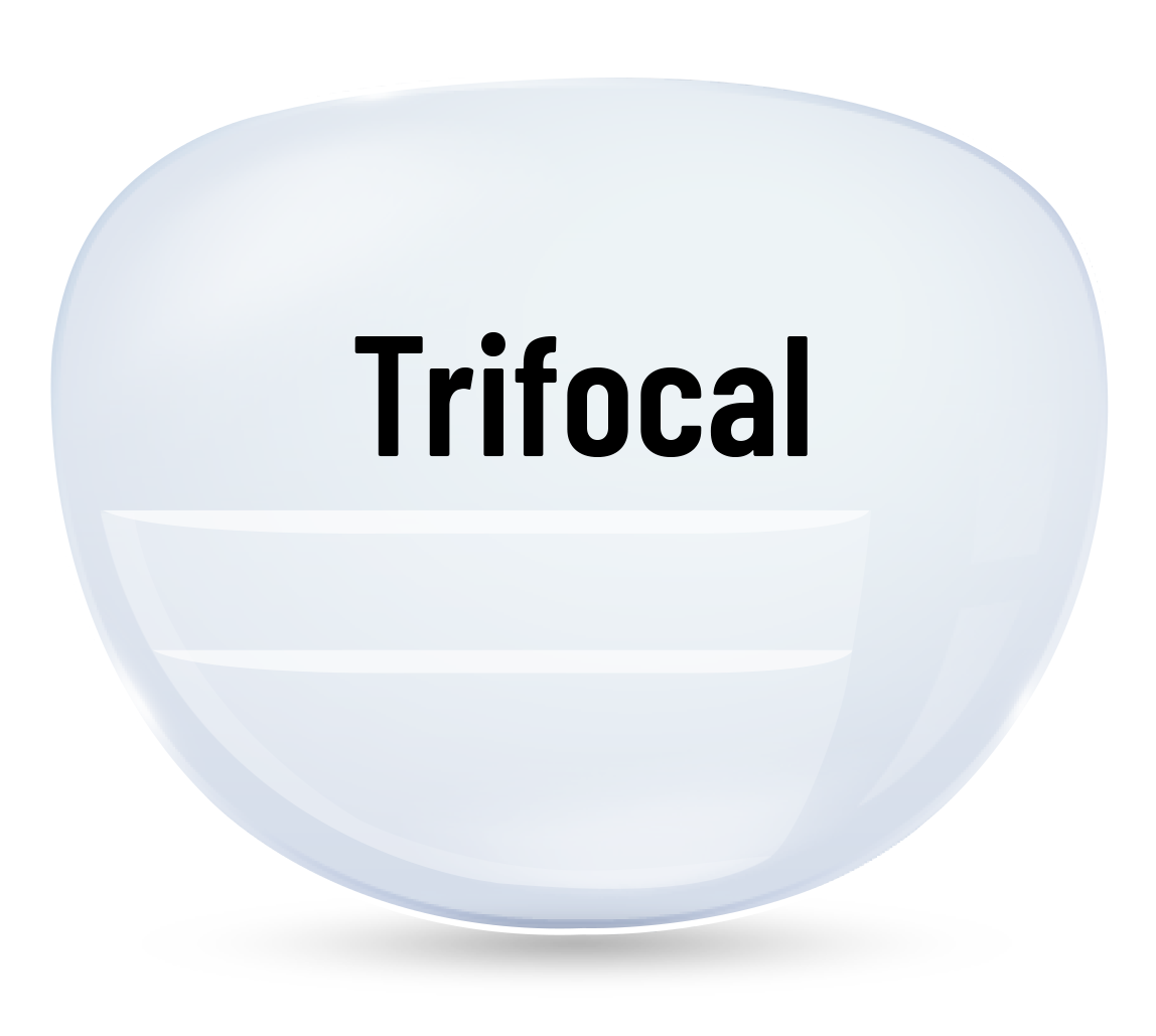 Prescription Sunglasses-Trifocal (Lined)- Trivex-Mirror