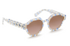 [Gingham Mirrored - Amber Silver Gradient Mirrored Lens]