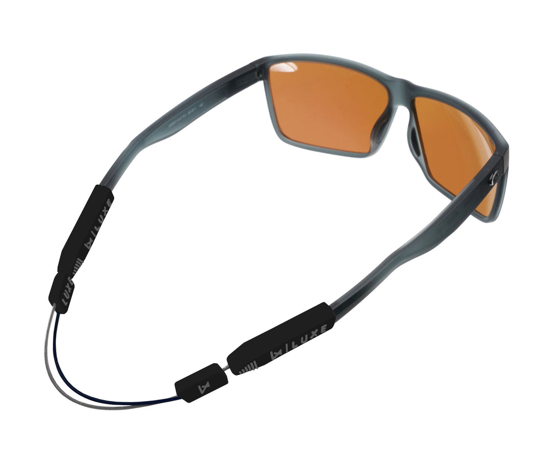 Luxe Performance Eyewear Cable Strap Grey & Black 14