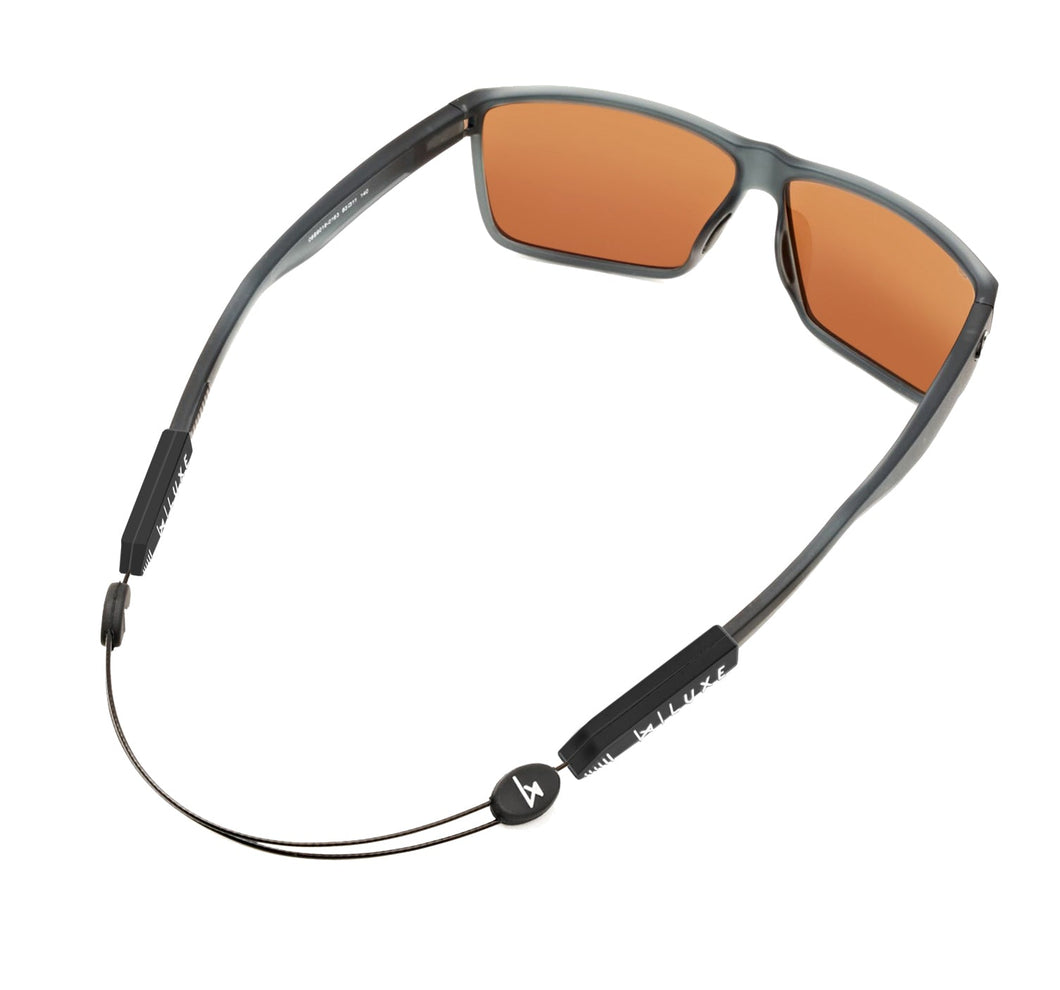Luxe Performance Eyewear Cable Strap Black & White 14
