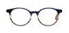 [Blue Multi Stripe Front with Light Brown Temples]