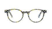Yellow - Black & White Checker Front and Temples