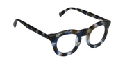 Blue & Brown Pattern Front and Temples