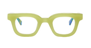 Lime Green Front with Teal and Green Chop Temples