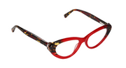 Cherry Red Front and Animal Print Temples