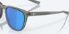 [Blue Mirror Polarized Glass Lenses, Matte Gray Crystal Frame]