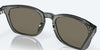 [Blue Mirror Polarized Glass Lenses, Matte Gray Crystal Frame]