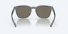 [Blue Mirror Polarized Glass Lenses, Matte Gray Crystal Frame]