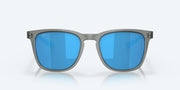 Blue Mirror Polarized Glass Lenses, Matte Gray Crystal Frame