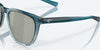 [Gray Silver Mirror Polarized Glass Lenses, Shiny Deep Teal Fade Frame]