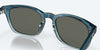 [Gray Silver Mirror Polarized Glass Lenses, Shiny Deep Teal Fade Frame]