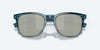 [Gray Silver Mirror Polarized Glass Lenses, Shiny Deep Teal Fade Frame]