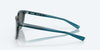 [Gray Silver Mirror Polarized Glass Lenses, Shiny Deep Teal Fade Frame]