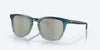 [Gray Silver Mirror Polarized Glass Lenses, Shiny Deep Teal Fade Frame]