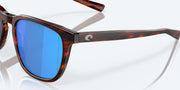 Blue Mirror Polarized Glass Lenses, Matte Tortoise Frame