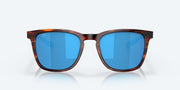 Blue Mirror Polarized Glass Lenses, Matte Tortoise Frame