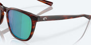 Green Mirror Polarized Glass Lenses, Matte Tortoise Frame