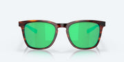 Green Mirror Polarized Glass Lenses, Matte Tortoise Frame