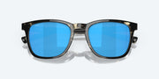 Blue Mirror Polarized Glass Lenses, Shiny Black Kelp Frame