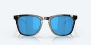 Blue Mirror Polarized Glass Lenses, Shiny Black Kelp Frame