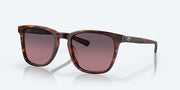 Rose Gradient Polarized Glass Lenses, Matte Tortoise Frame