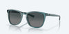 [Gray Gradient Polarized Glass Lenses, Aquamarine Frame]