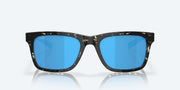 Blue Mirror Polarized Glass Lenses, Shiny Black Kelp Frame