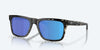 [Blue Mirror Polarized Glass Lenses, Shiny Black Kelp Frame]