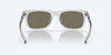 [Blue Mirror Polarized Glass Lenses, Shiny Light Gray Crystal Frame]