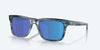 [Blue Mirror Polarized Glass Lenses, Ocean Currents Frame]