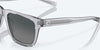 [Gray Gradient Polarized Glass Lenses, Shiny Light Crystal Gray Frame]