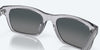 [Gray Gradient Polarized Glass Lenses, Shiny Light Crystal Gray Frame]