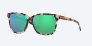 Green Mirror Polarized Glass Lenses, Shiny Tiger Cowrie Frame