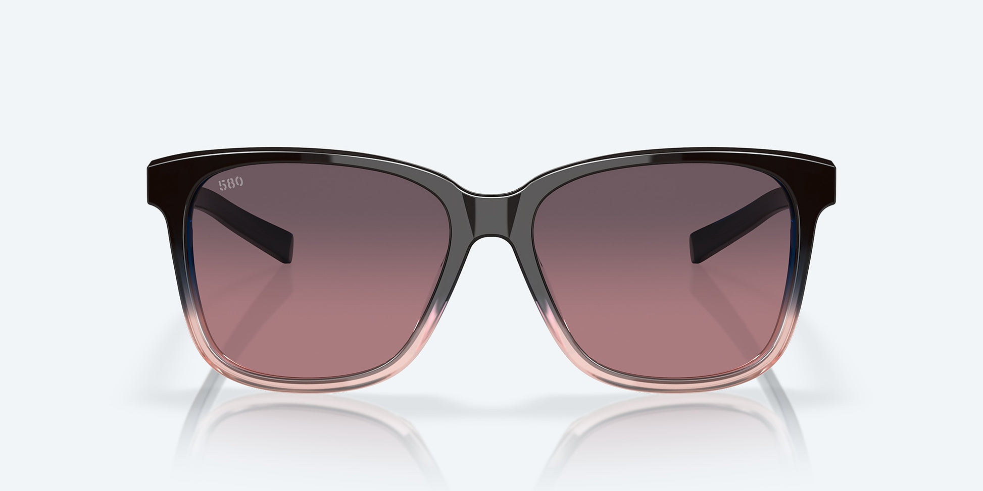 [Rose Gradient Polarized Glass Lenses, Pink Sand Frame]