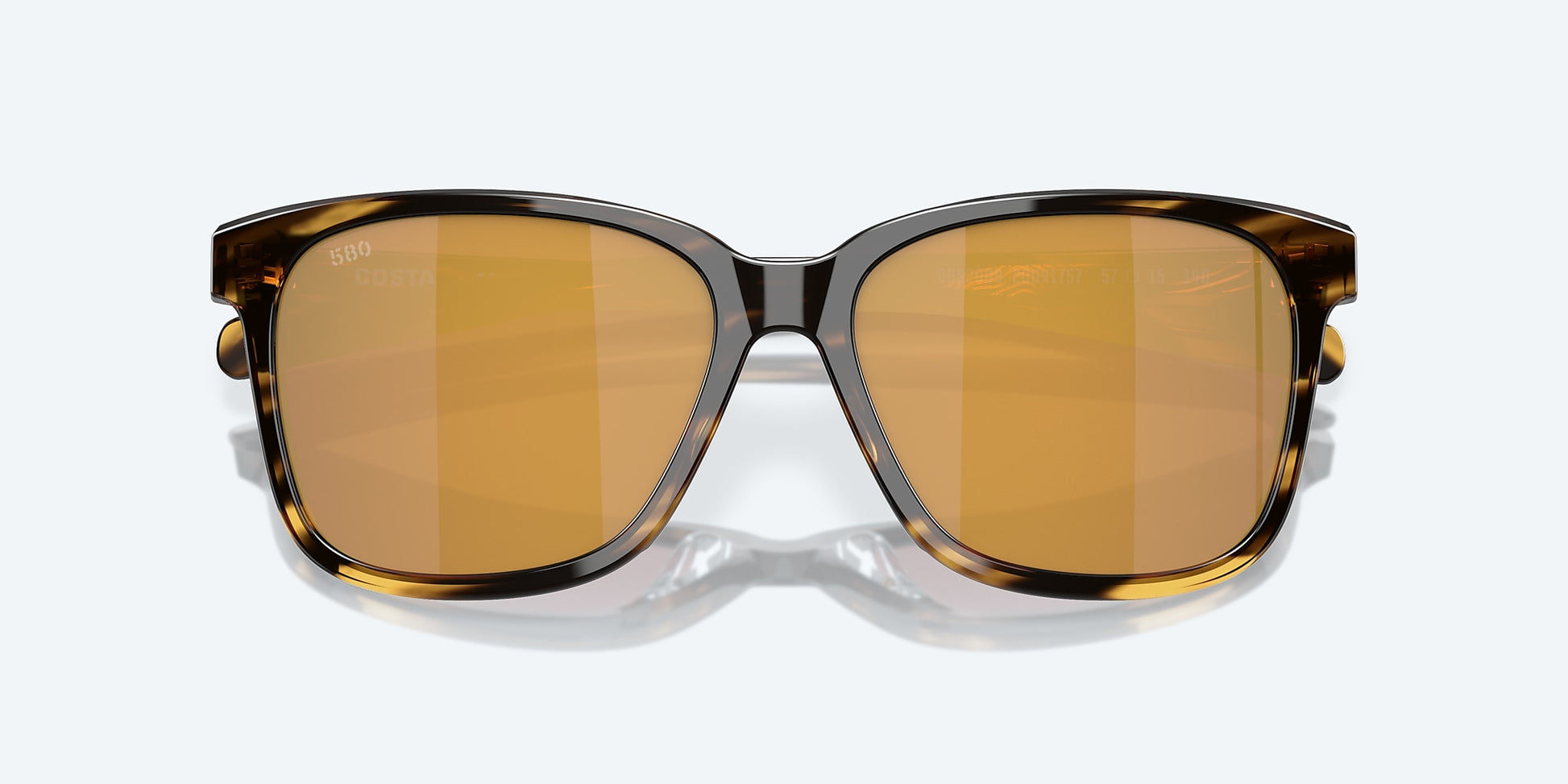 [Gold Mirror Polarized Glass Lenses, Tortoise Frame]