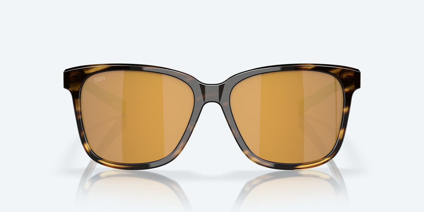 [Gold Mirror Polarized Glass Lenses, Tortoise Frame]