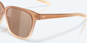 Copper Silver Mirror Polarized Glass Lenses, Sandbar Frame