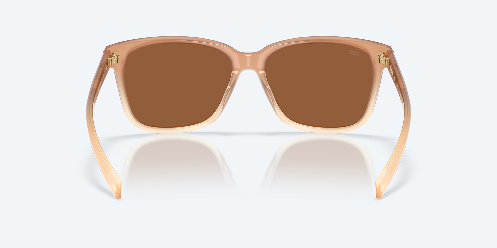 [Copper Silver Mirror Polarized Glass Lenses, Sandbar Frame]