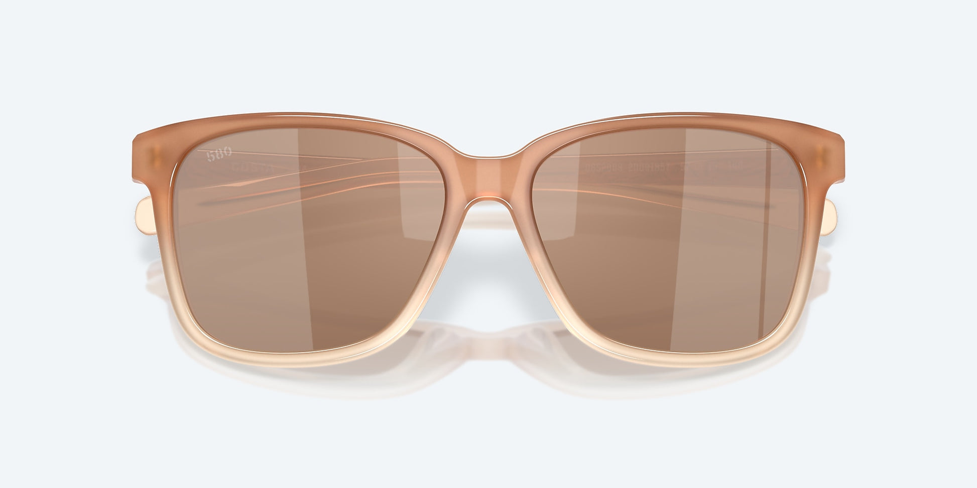 [Copper Silver Mirror Polarized Glass Lenses, Sandbar Frame]