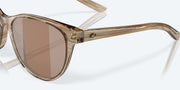 Copper Silver Mirror Polarized Glass Lenses, Shallows Frame