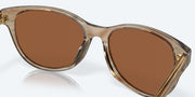 Copper Silver Mirror Polarized Glass Lenses, Shallows Frame