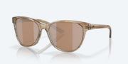 Copper Silver Mirror Polarized Glass Lenses, Shallows Frame