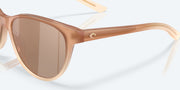 Copper Silver Mirror Polarized Glass Lenses, Sandbar Frame