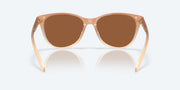 Copper Silver Mirror Polarized Glass Lenses, Sandbar Frame