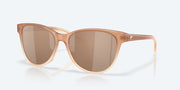 Copper Silver Mirror Polarized Glass Lenses, Sandbar Frame