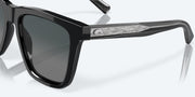 Gray Gradient Polarized Glass Lenses, Black Frame