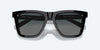 [Gray Gradient Polarized Glass Lenses, Black Frame]