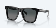 Gray Gradient Polarized Glass Lenses, Black Frame