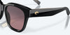 [Rose Gradient Polarized Glass Lenses, Black Frame]